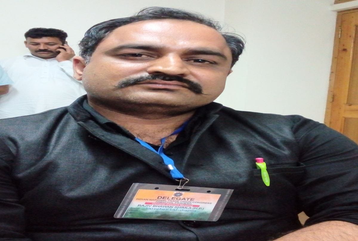 manohar lal sharma elected as president of INTUC himachal
