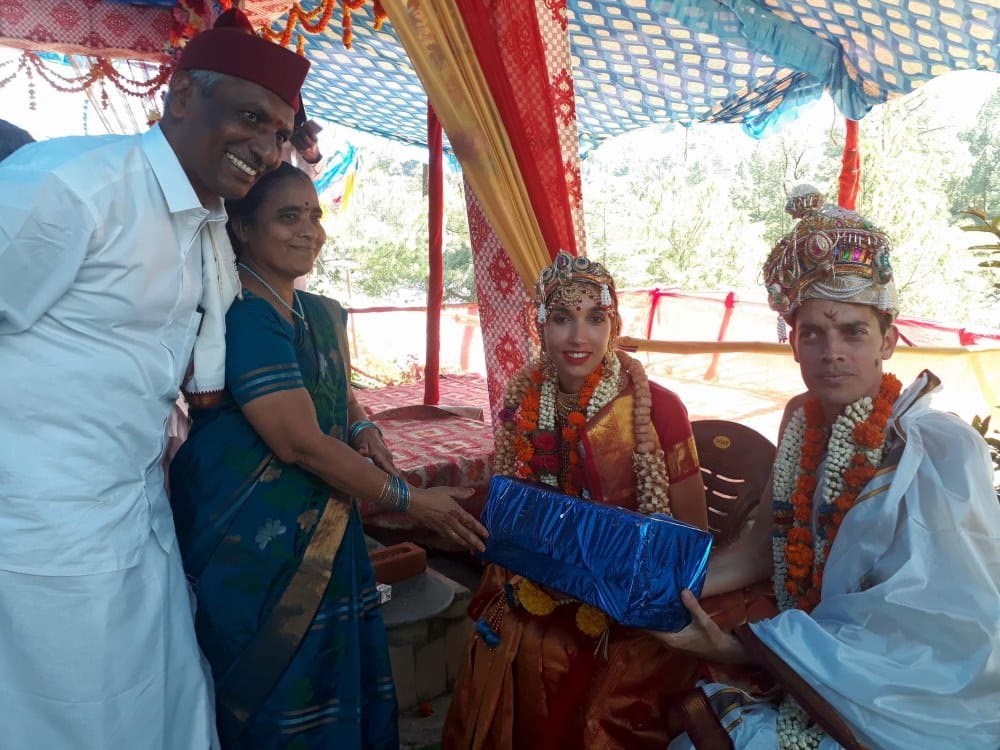 Italy couple marrying with uttarakhand culture in uttarkashi