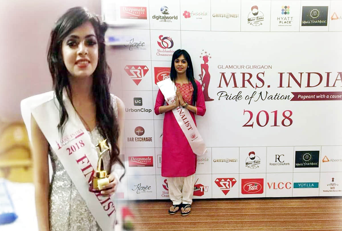 pooja yadav of kanpur won mrs india title