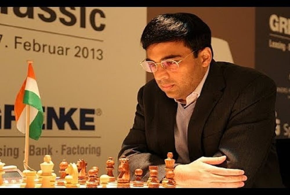 viswanathan anand reaches on third place after play draw against lauren