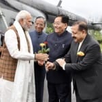 PM reached Sikkim, He will inaugurate first airport of the state