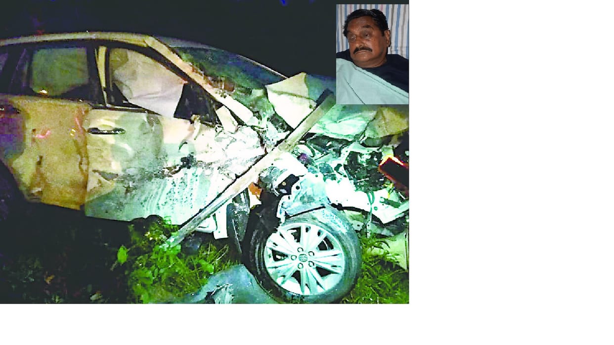 Behad injured in an accident