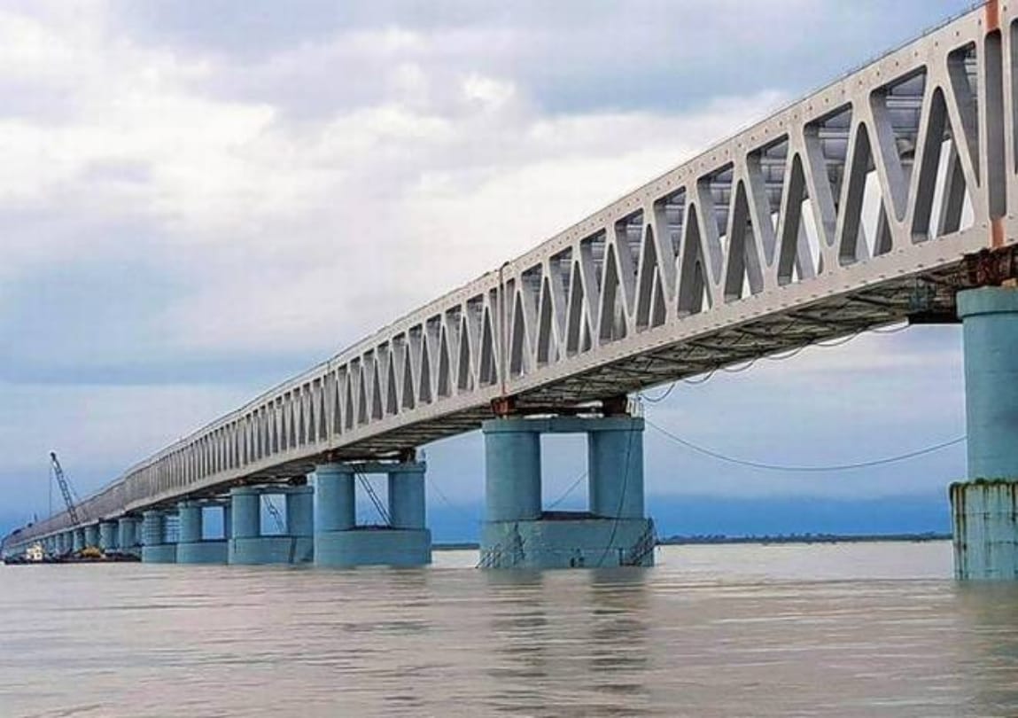 Longest Indian bogibeel rail-road bridge is ready