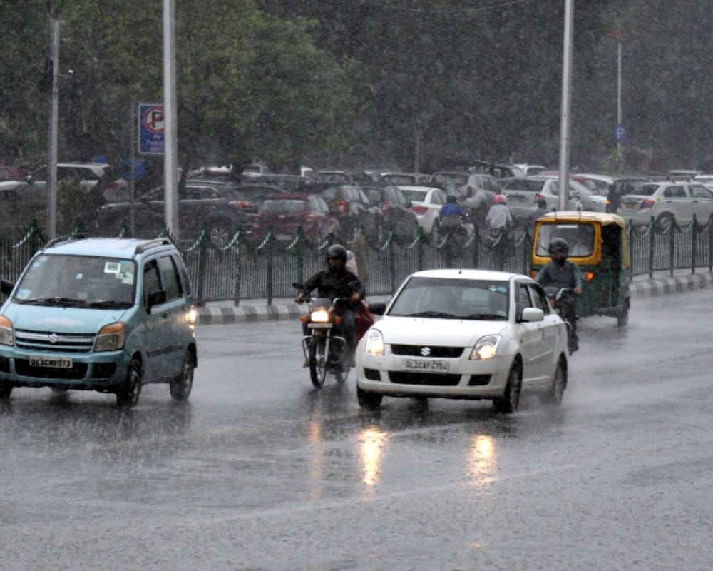 weather change after rain in delhi
