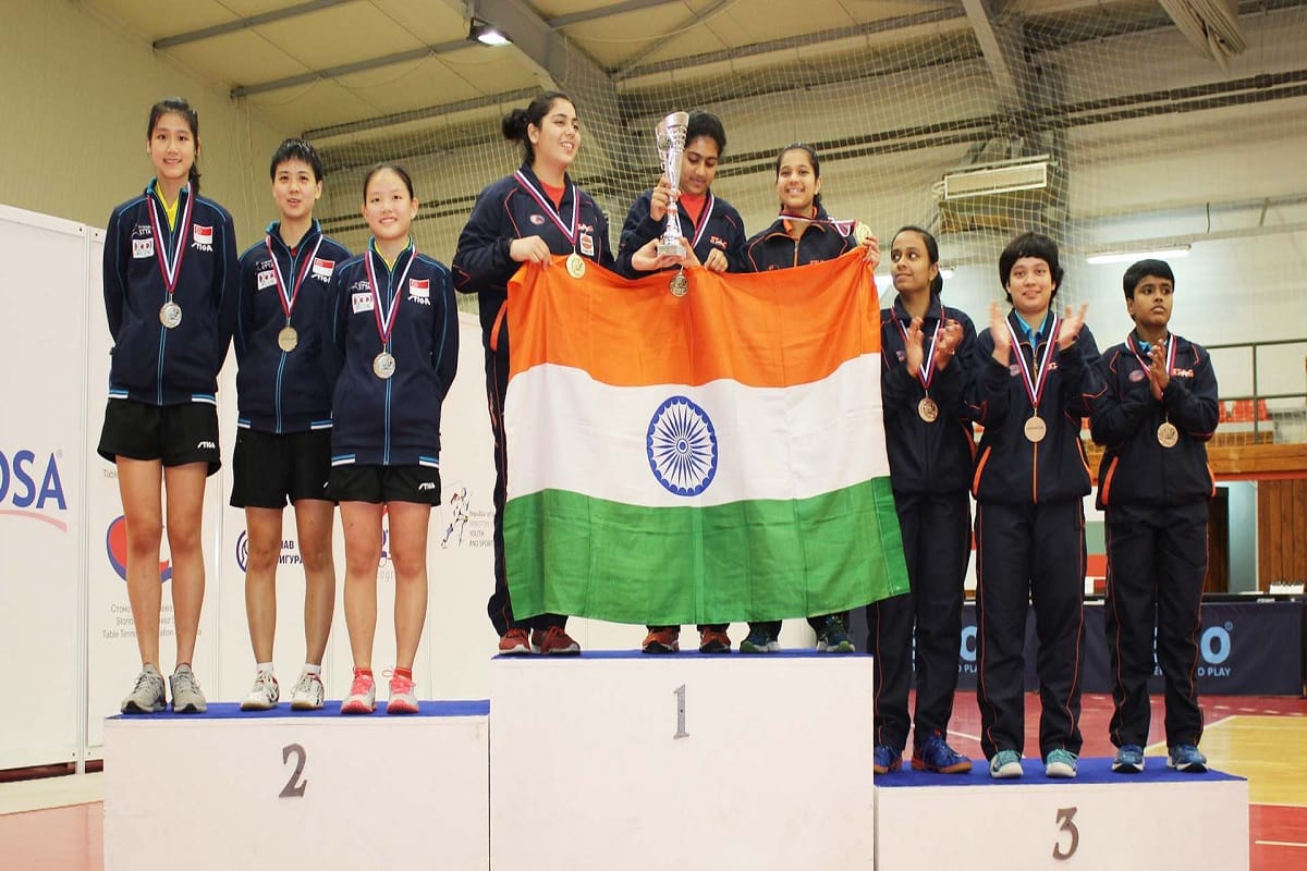 indian Junior Girls team clinched the tittle of 2018 Serbia Junior and Cadet Open