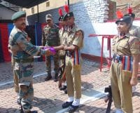 ग्रुप कमांडर ब्रिगेडियर प्रवीर वरिक ने किया बटालियन का निरीक्षण