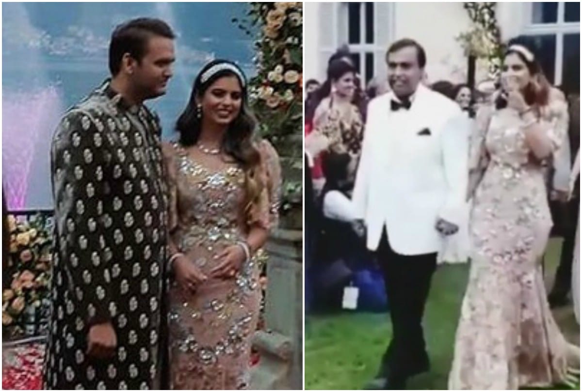 Isha Ambani grand entry with Mukesh Ambani engagement bash at Lake Como