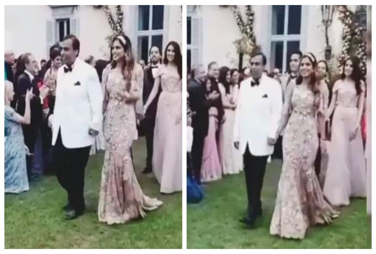 Isha Ambani grand entry with Mukesh Ambani engagement bash at Lake Como