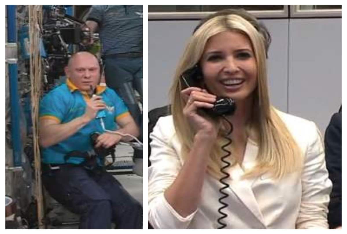 International Space Station Cosmonaut Oleg Artemyev telephonic conversation to Ivanka Trump