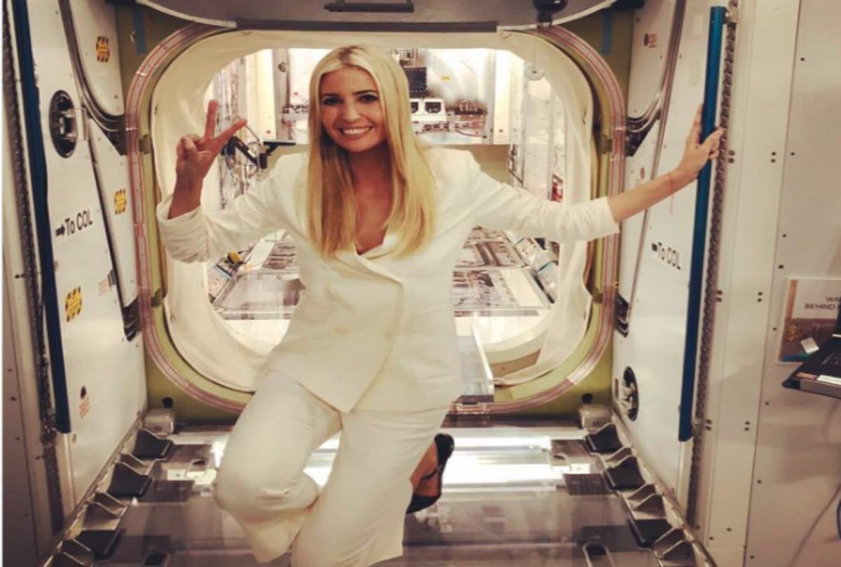 International Space Station Cosmonaut Oleg Artemyev telephonic conversation to Ivanka Trump