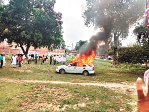 demonstration in chayalarea