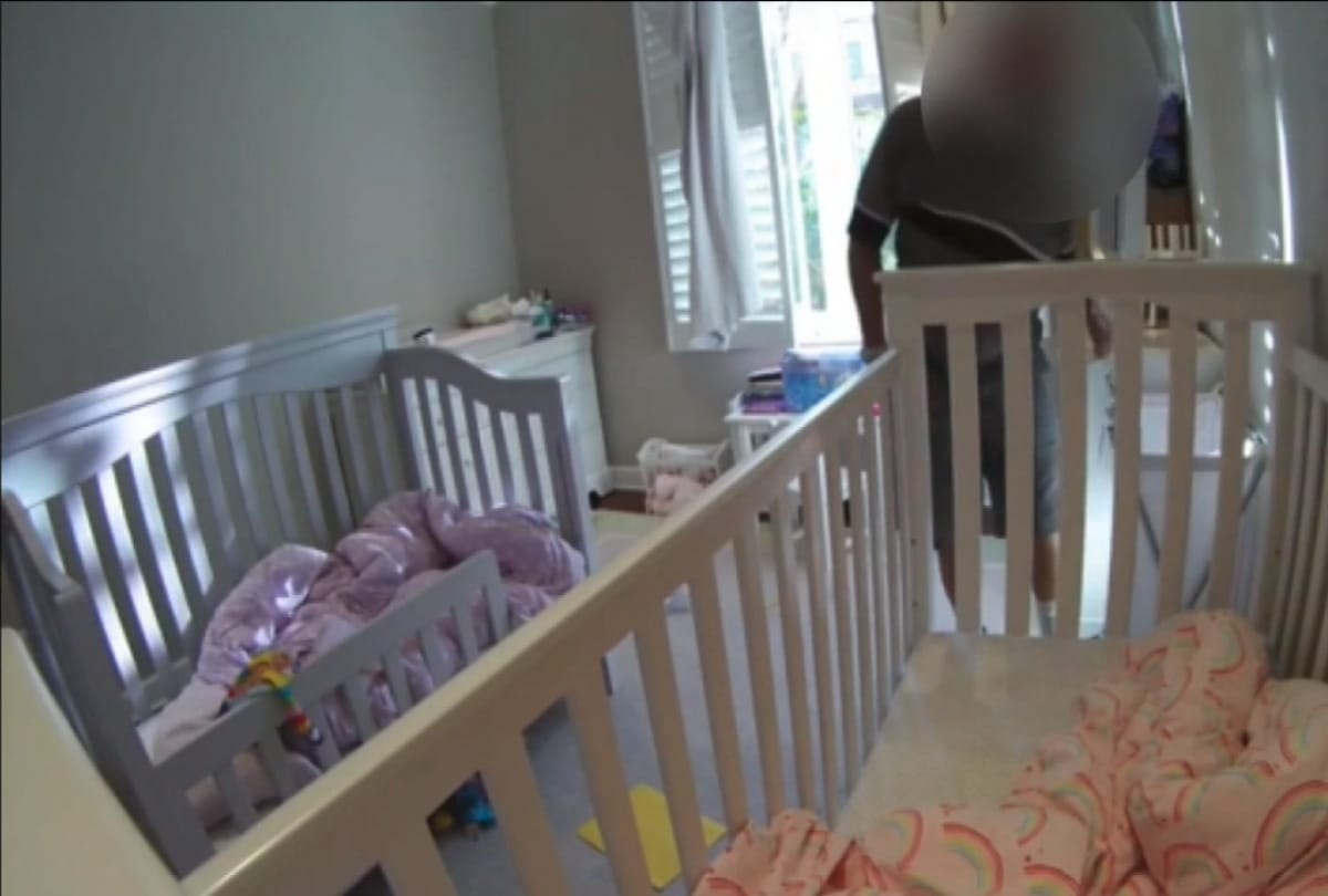 Repairman stealing child underwear during repairing in a house incident caught on camera