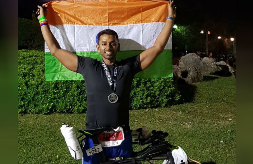Agra Ridam Garg won Iron Man Championship in Italy
