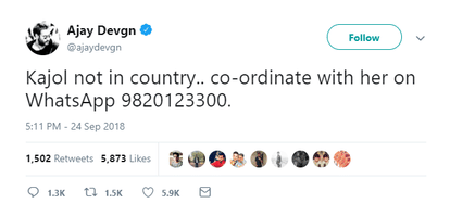 Ajay devgan trolled on a tweet halicoptar ela