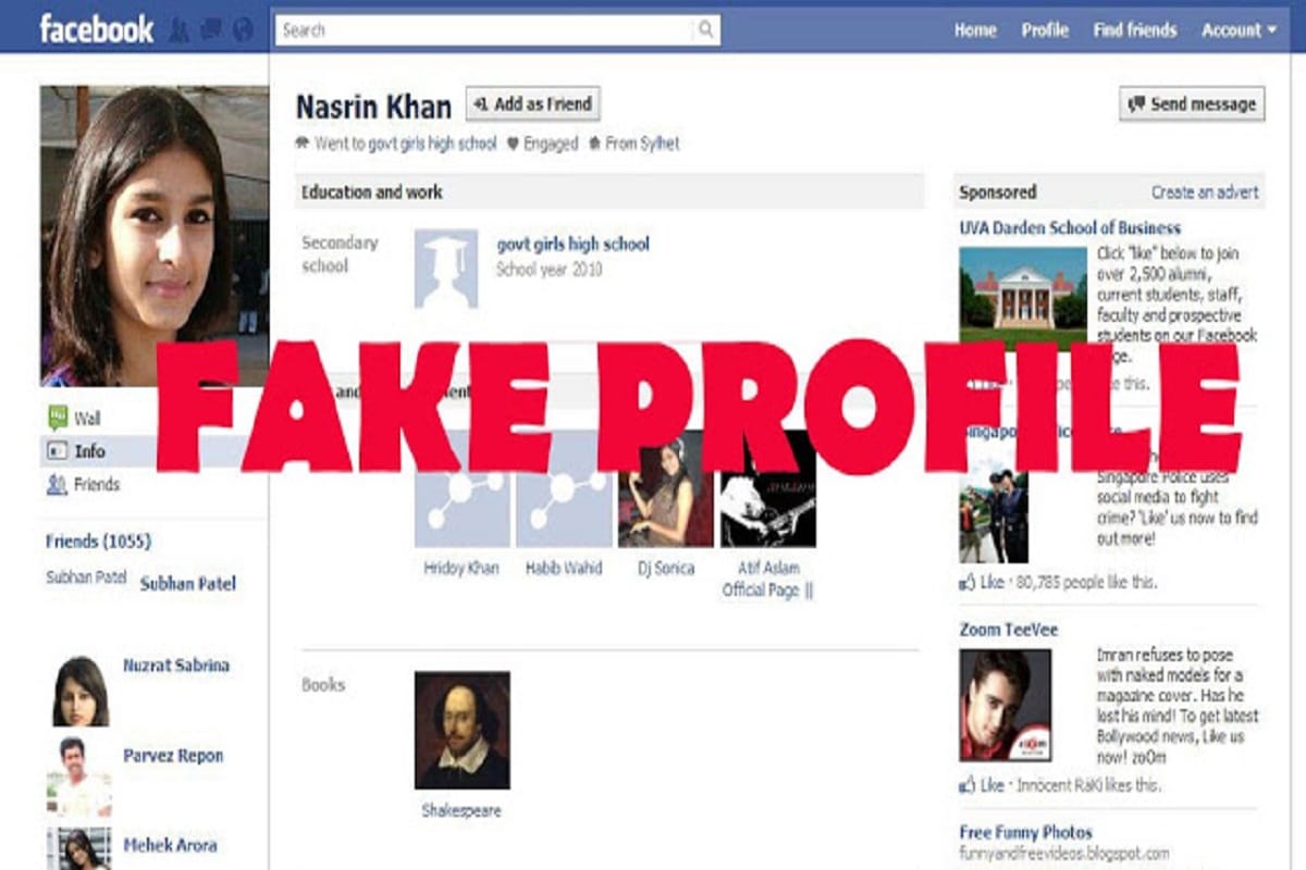 facebook fake accounts with girls pic