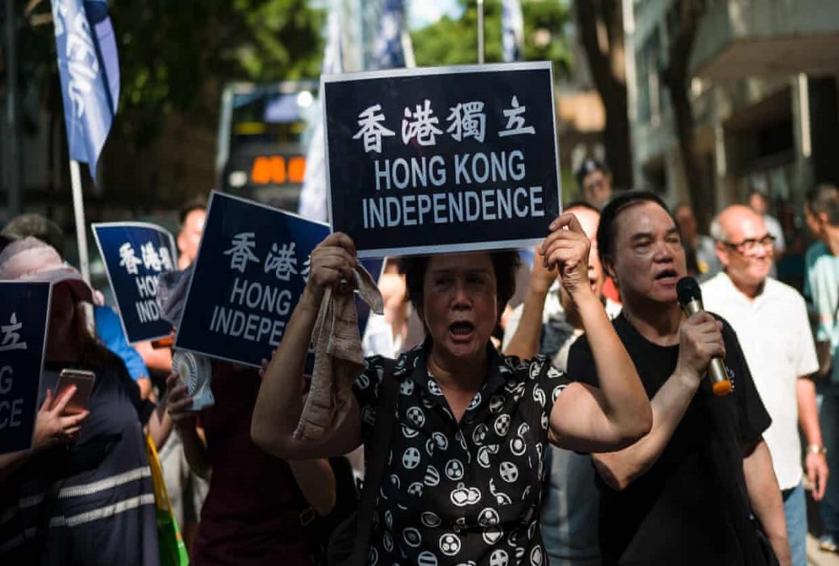 Violence and demonstrations in Hong Kong, China termed terrorism