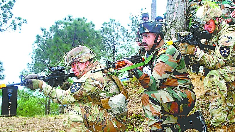 India and US troops launched search and destroi campaign