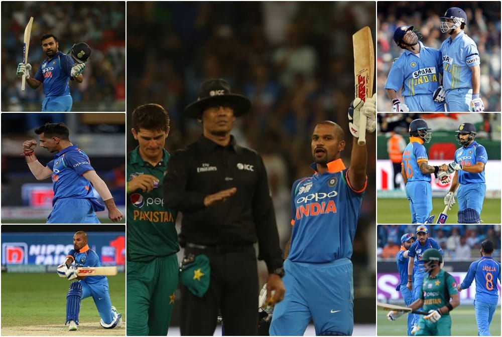 11 important record made in india vs pakistan match and shikhar dhawan named world record