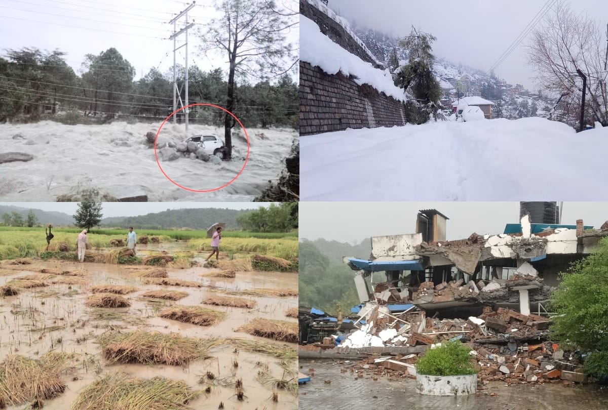 Heavy rain in himachal pradesh and Shimla two boy one girl swept away in river parvati kullu