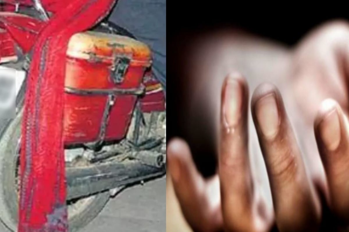 UP: woman died in a road accident in bijnore after her scarf trapped in moving bike