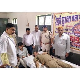 स्थापना दिवस सप्ताह में 26 जवान रक्तदान कर बने महादानी
