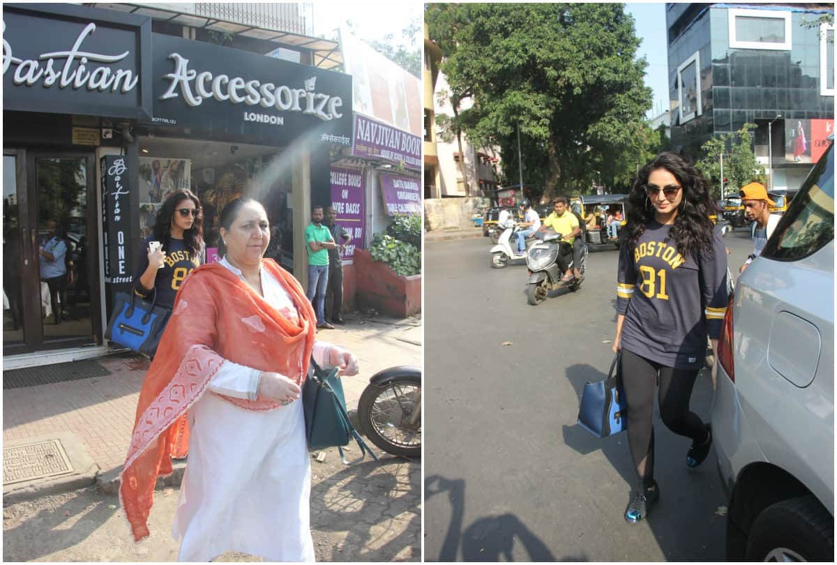 Huma Qureshi spotted in Delhi with Mother while doing shopping