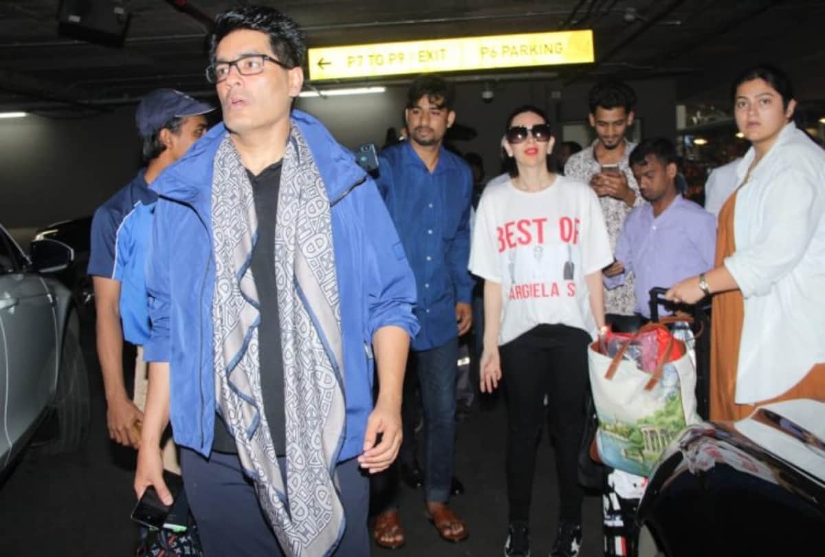 karishma kapoor and shweta bachchan was seen together in shahrukh party