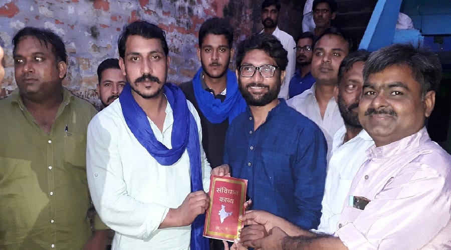jignesh mevani meets Bhim Army chief Chandra Sekhar, attack BJP