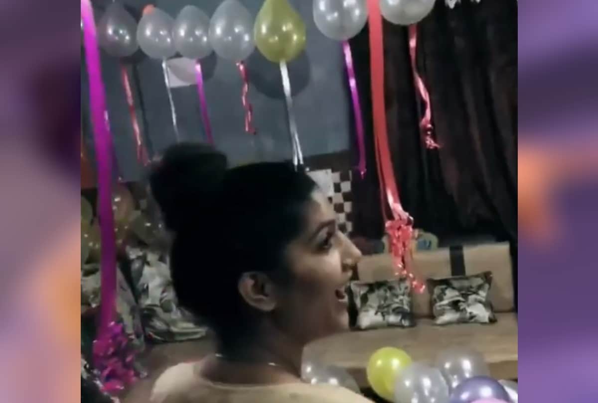 sapna choudhary birthday see photos and videos of celebration and surprises