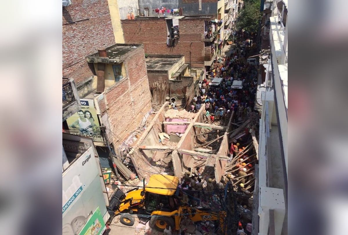 photos of building collapse in delhi ashok vihar 5 dead read full tragic story