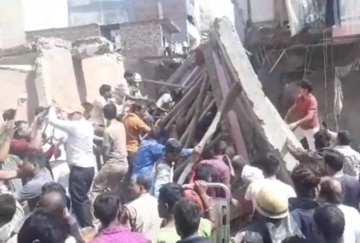 photos of building collapse in delhi ashok vihar 5 dead read full tragic story