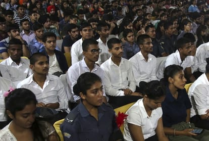 Jayant Sinha and Kiran Kher interact with youth in chandigarh