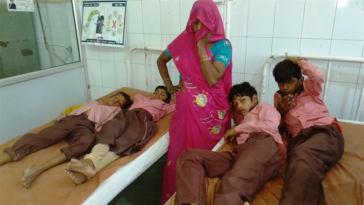 Plant of ceiling roof dropped, six children injured