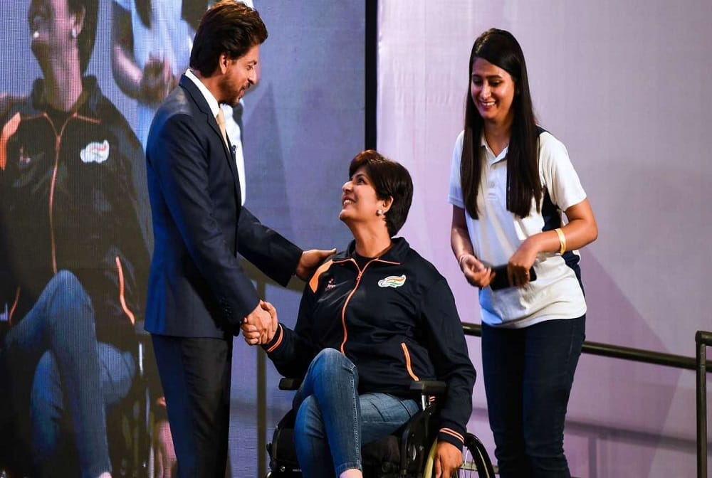 indian athletes send-off by Shah Rukh Khan ahead of Para Asian Games to be held from October 6