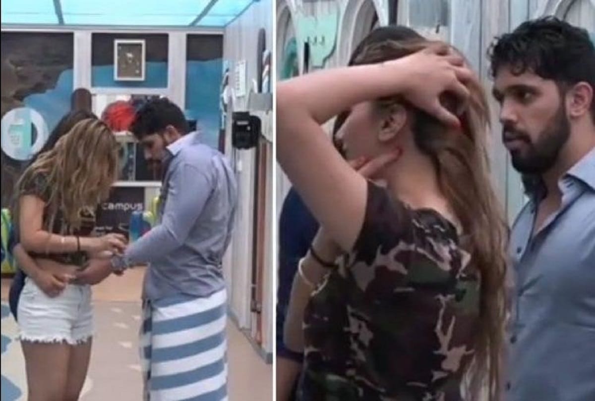 Jasleen matharu kissed anup jalota in bigg boss 12 first time