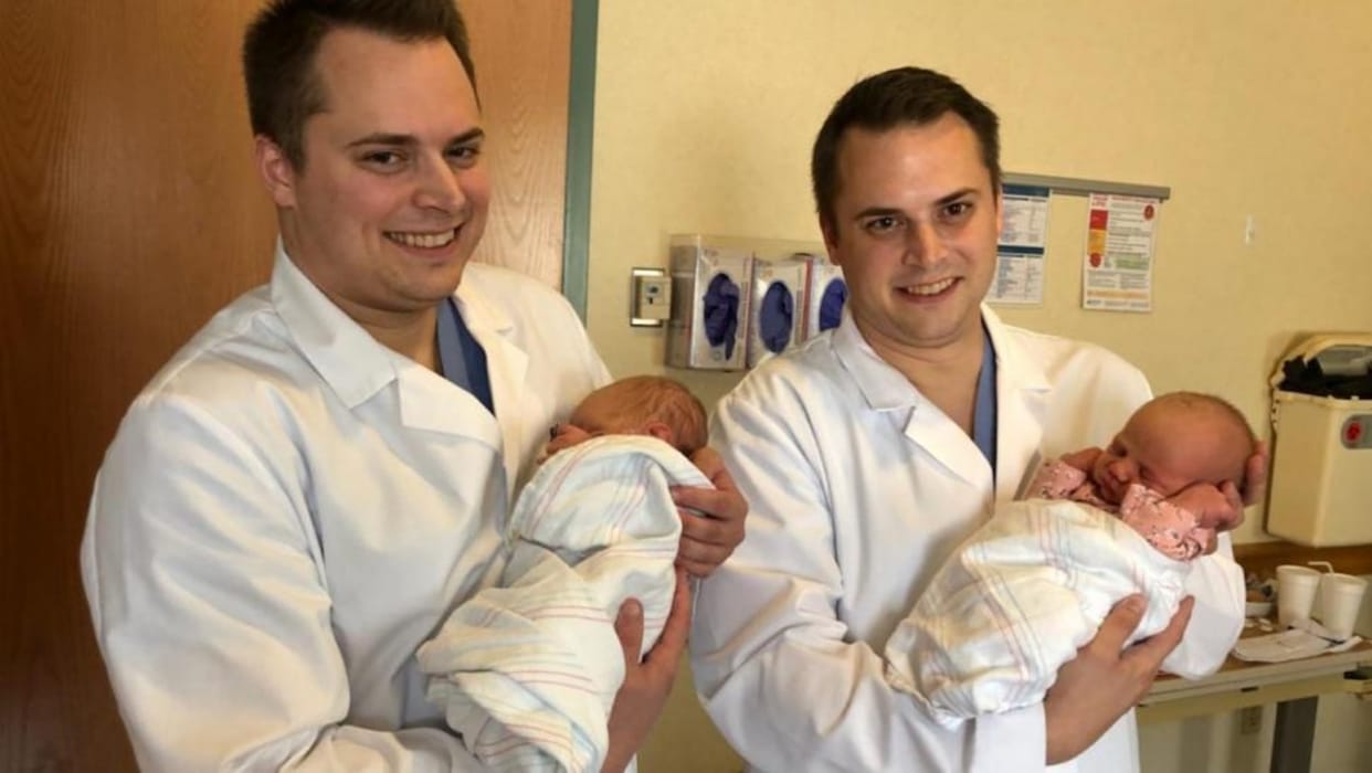 twin doctors conducted delivery of twin babies, both were born in same hospital 32 years ago