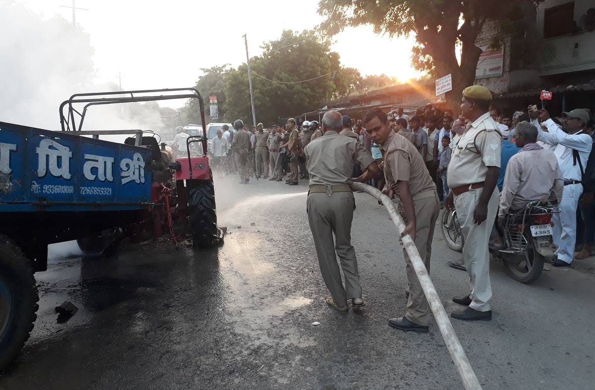 A youth killed in varanasi after tractor hit his bike