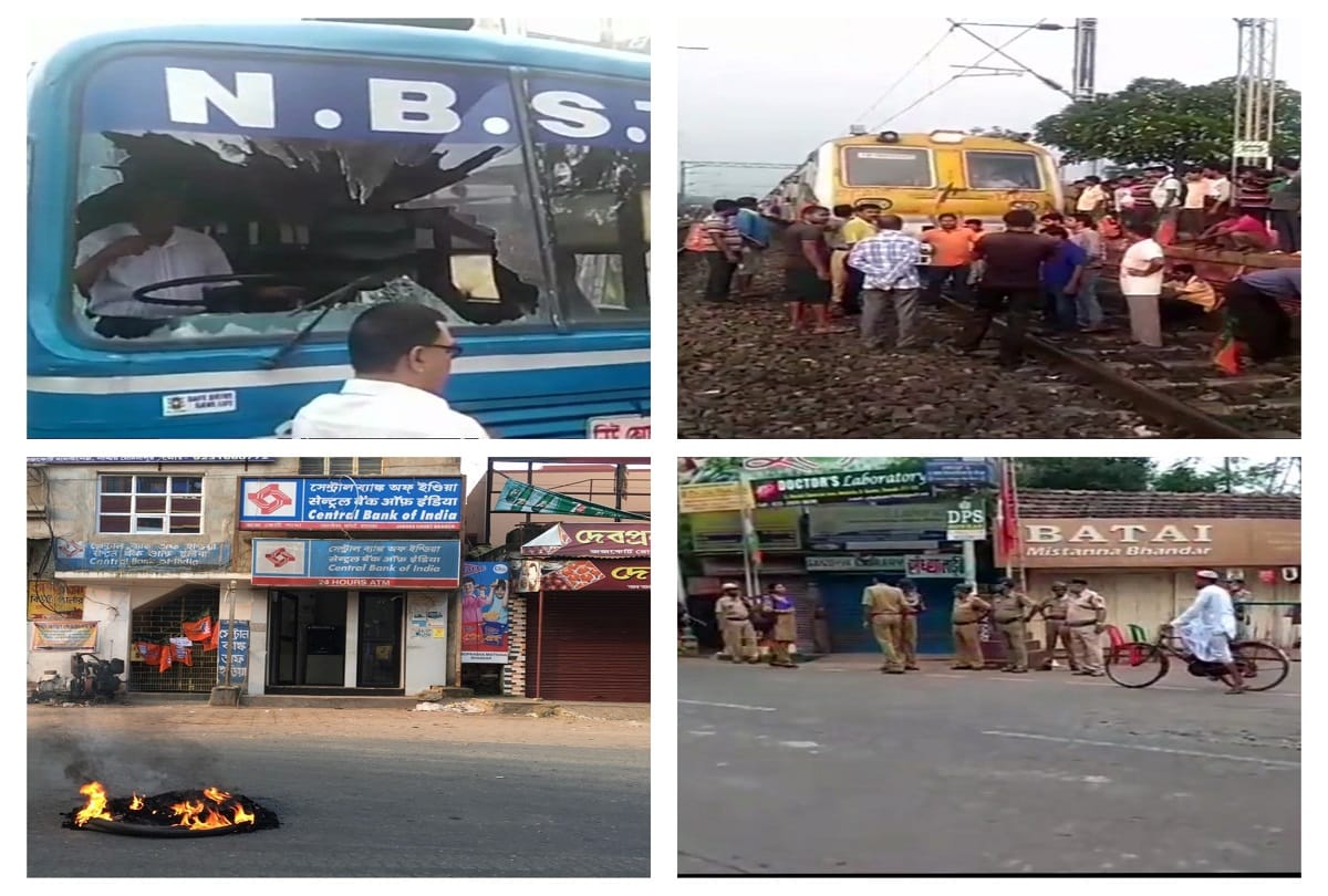 Security increased in state in view of the 12 hour bandh called by bjp in west Bengal today
