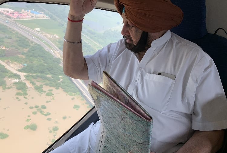 Capt Amarinder Singh Air visits to Tarn Taran and Kapurthala