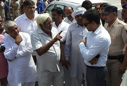 Farmers protest against land acquisition on KGP in sonipat