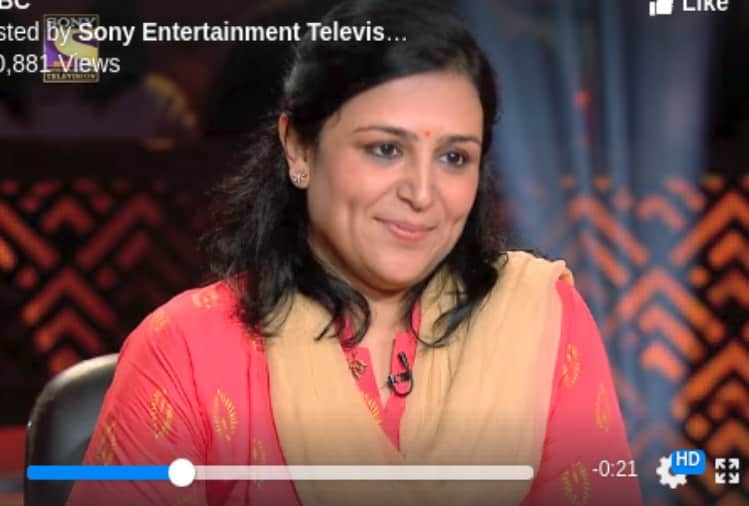 kbc season 10 first crorepati binita jain amitabh bachchan ask 7 crore question to her