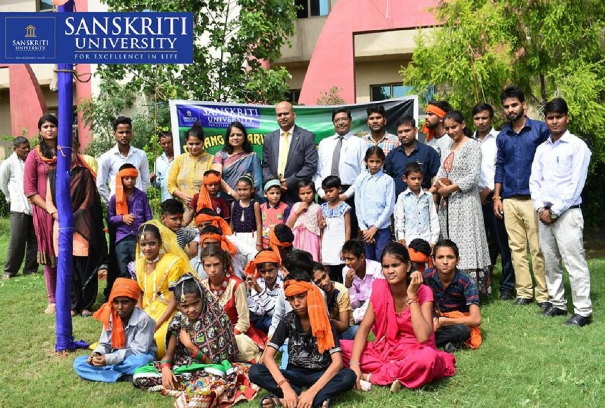Sansnkriti University’s Disabled Students Organized a Grand Event of Janmashtami