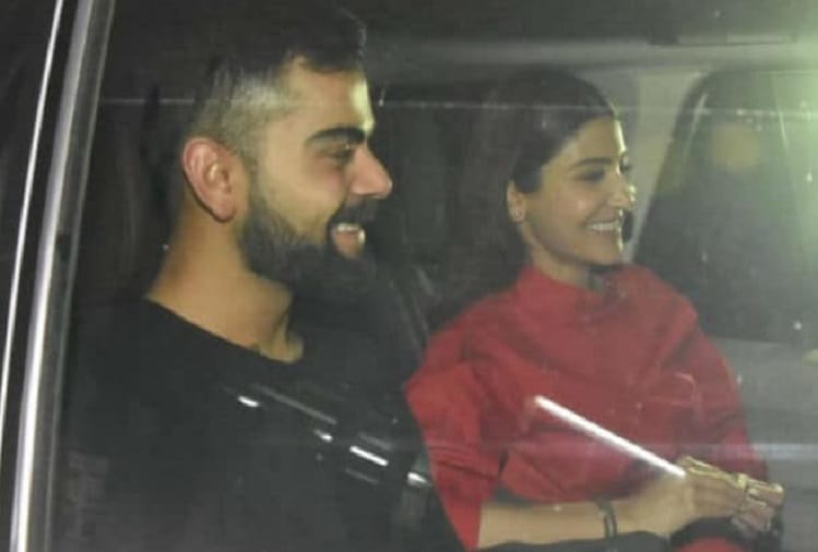 Anushka Sharma spotted withViral Kohli and Varun Dhawan in special screening of Sui Dhaaga film