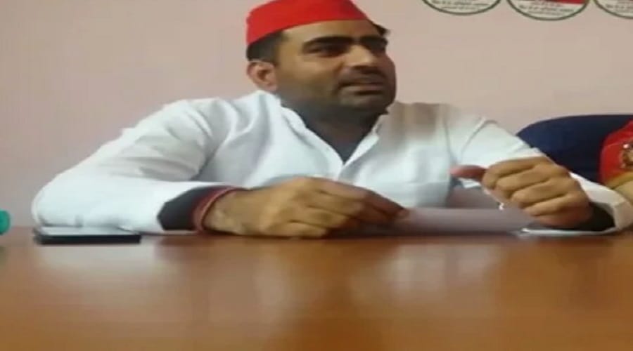 SP leader Atul Pradhan said BJP legislator Sangeet Som is not safe in his government
