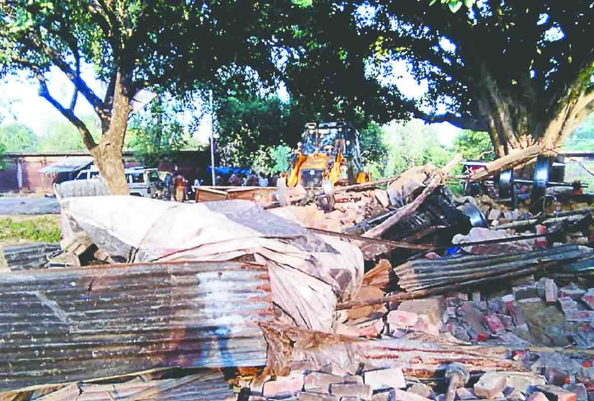 Attack on team removing encroachment