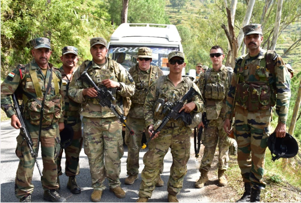 India US anti-terrorism joint military exercises 2018 completion