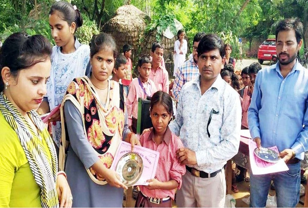 Children participate in race, kabaddi, kho-kho, long jump competition