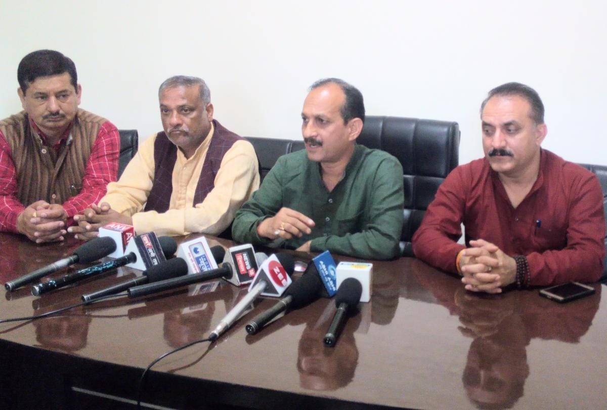 BJP president satpal satti hits out at congress