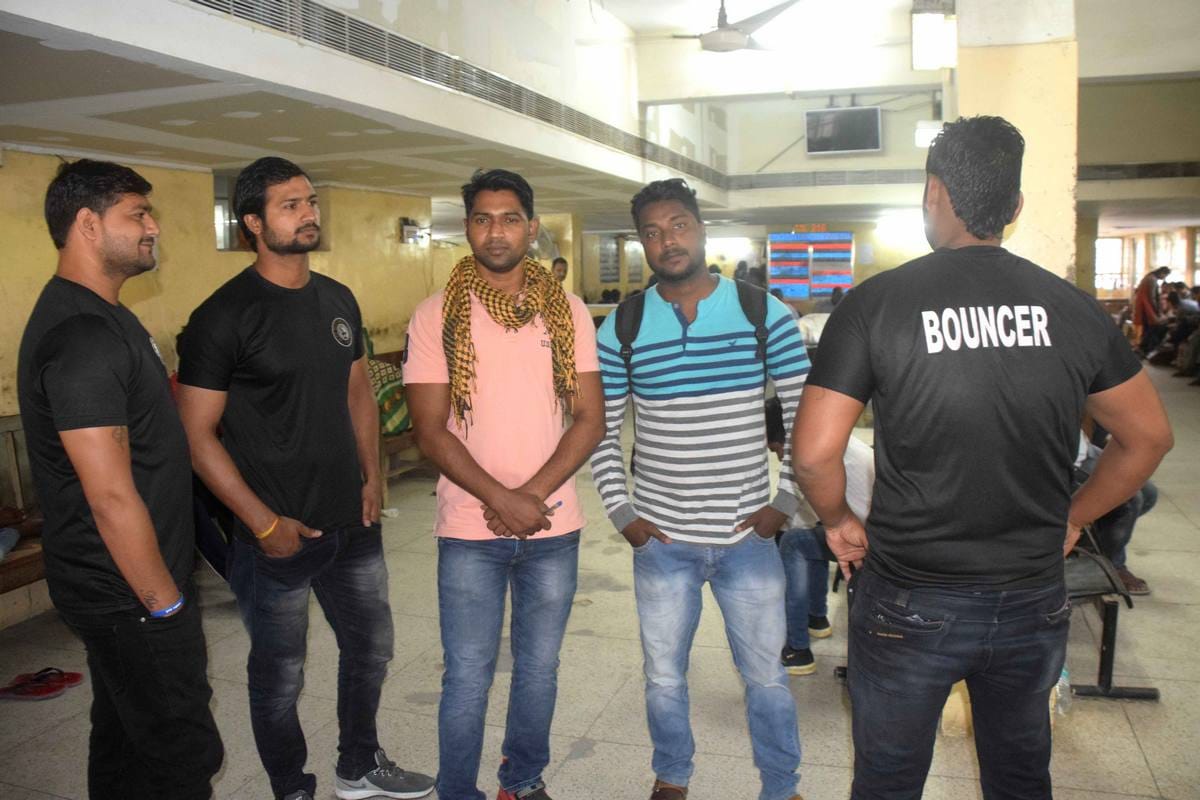 BHU hospital doctors strike continue bouncer shifted