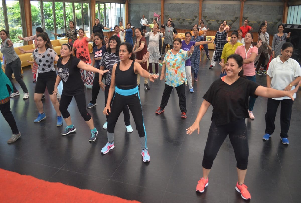 Women enjoyed fitness and see photos